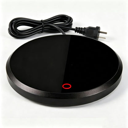 Coffee Mug Warmer, Auto-Shutoff Cup Warmer for Home Office Desk Use, Electric Beverage Warmer Heating Plate（Black ）