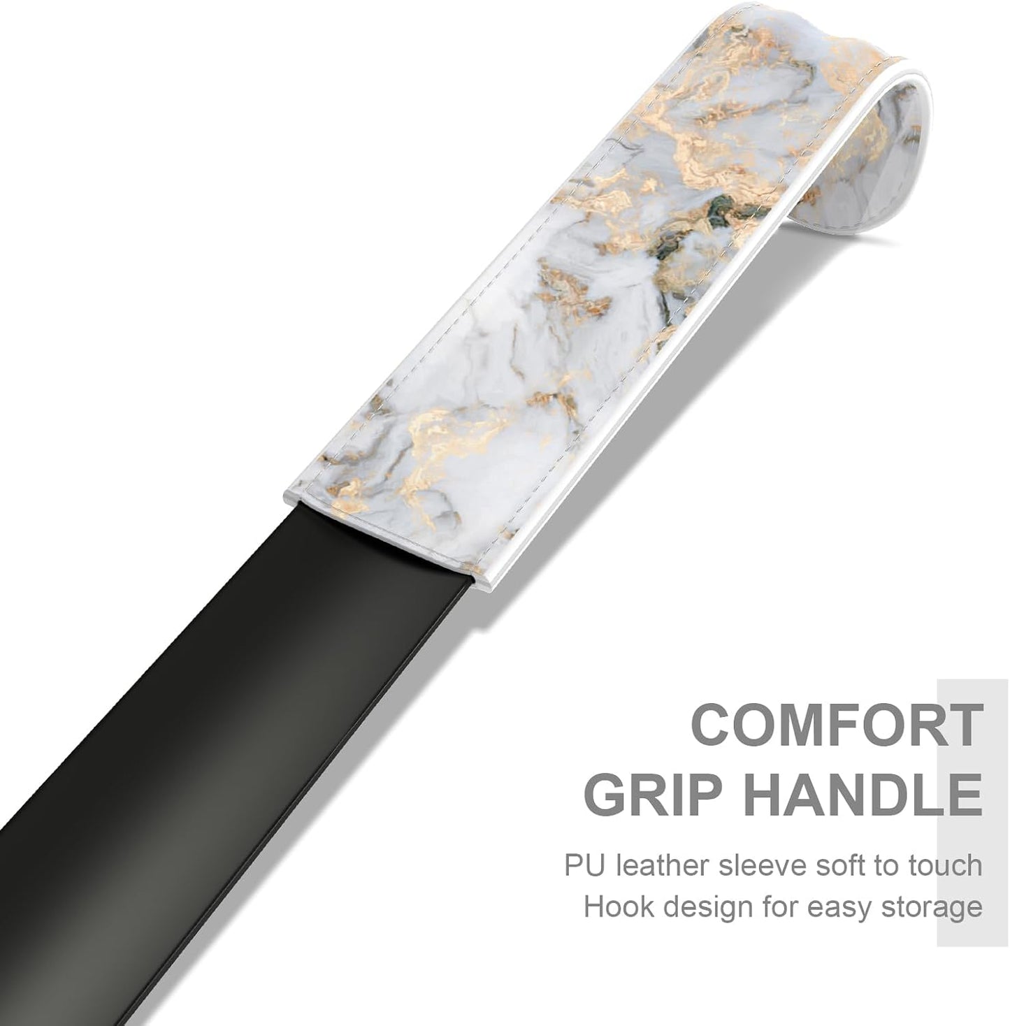 16.5 Inch Long Handle Shoe Horn for Seniors Men Women Kids, Metal Shoe Horns for Boots