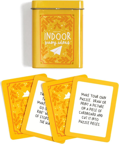 Pippi Post Indoor Busy Ideas Activity Cards & Tin, 50 Screen-Free Prompts
