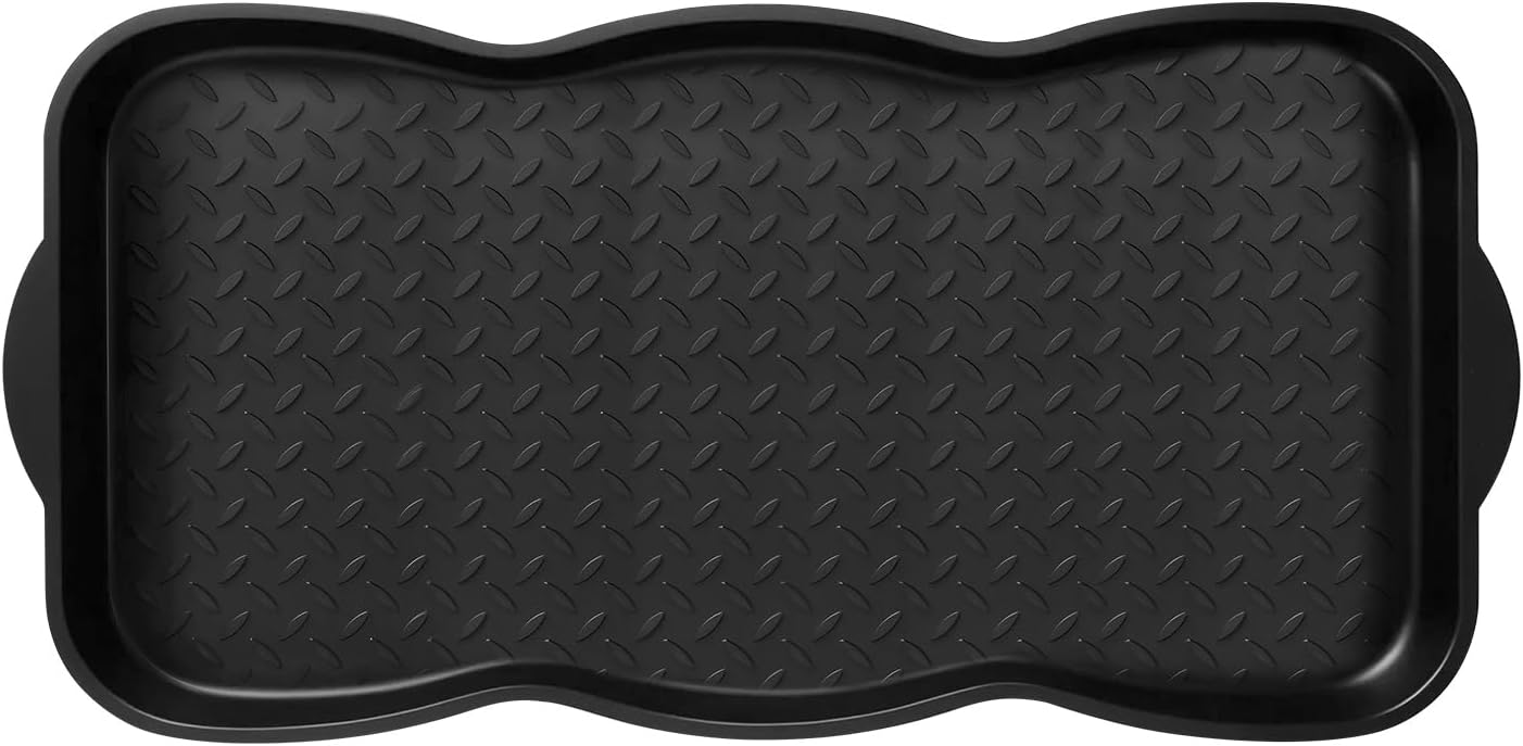 Boot Tray for Entryway, 3 Pack Waterproof Shoe Trays for Indoor Outdoor Use 20"x15" Durable Shoe Mat with Raised Edge, Non-Slip Tray for Boots, Pets, Garden & Muddy Shoes