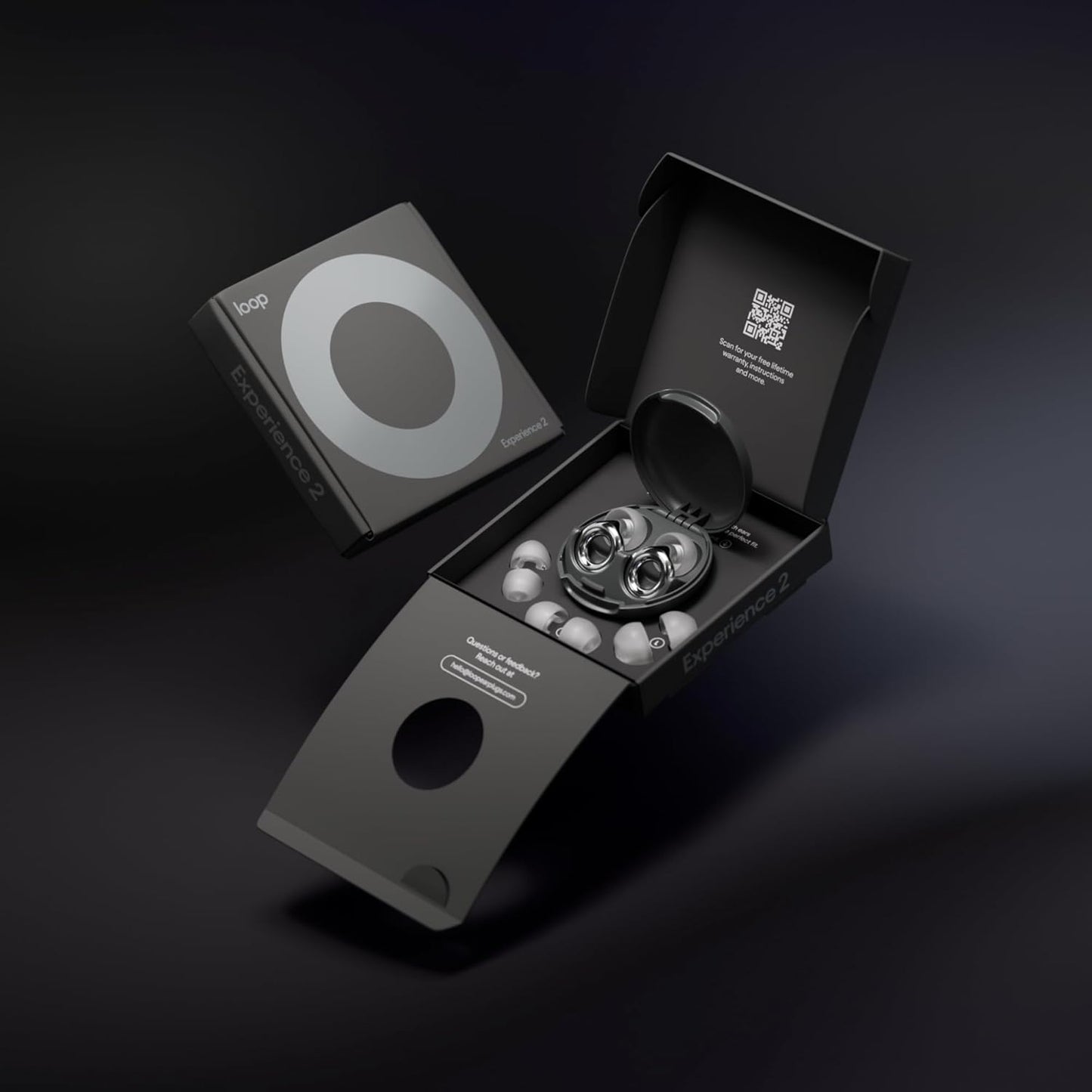 Loop Experience 2 Ear Plugs - Stylish Certified Hearing Protection | 17dB SNR noise reduction (high-fidelity). For concerts, festivals, live events, musicians, sports, DJs & nightlife