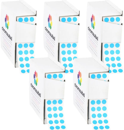 Dark Blue, Red & Yellow Dots, 1/4 Inch, 1000/Box Each Color | Writable Semi-Gloss Circle Labels in Dark Blue, Red and Yellow for Offices, Retail and Classrooms. Made in USA - Colors B