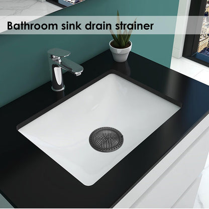 Huntonry Drain Hair Catcher, Shower Hair Drain Catcher, Shower Drain Cover, Bathtub Drain Strainer, Tub Hair Catcher, Bathroom Sink Strainer Hair Trap Filter, Bathroom Drain Defender, Flat, Round