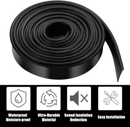 Framed Shower Door Bottom Seal Strip Replacement Shower Bottom Waterproof Door Rubber Sweep Trim Clear Seal for Home Bathroom Glass Shower Door 108 x 13/16 x 5/32 Inch Tee Insert Shape
