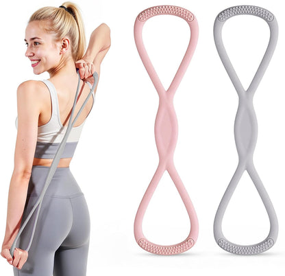 Figure 8 Resistance Band with Handles, for Home Gym,Yoga & Physical Therapy