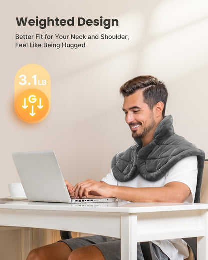 iDOO Heating Pad for Back Pain Relief, Birthday Gifts for Men Women Her Mum, FSA Eligible Items Only List, Weighted Heating Pad for Neck & Shoulders, ETL Electric Heat Pad, 24"x33"