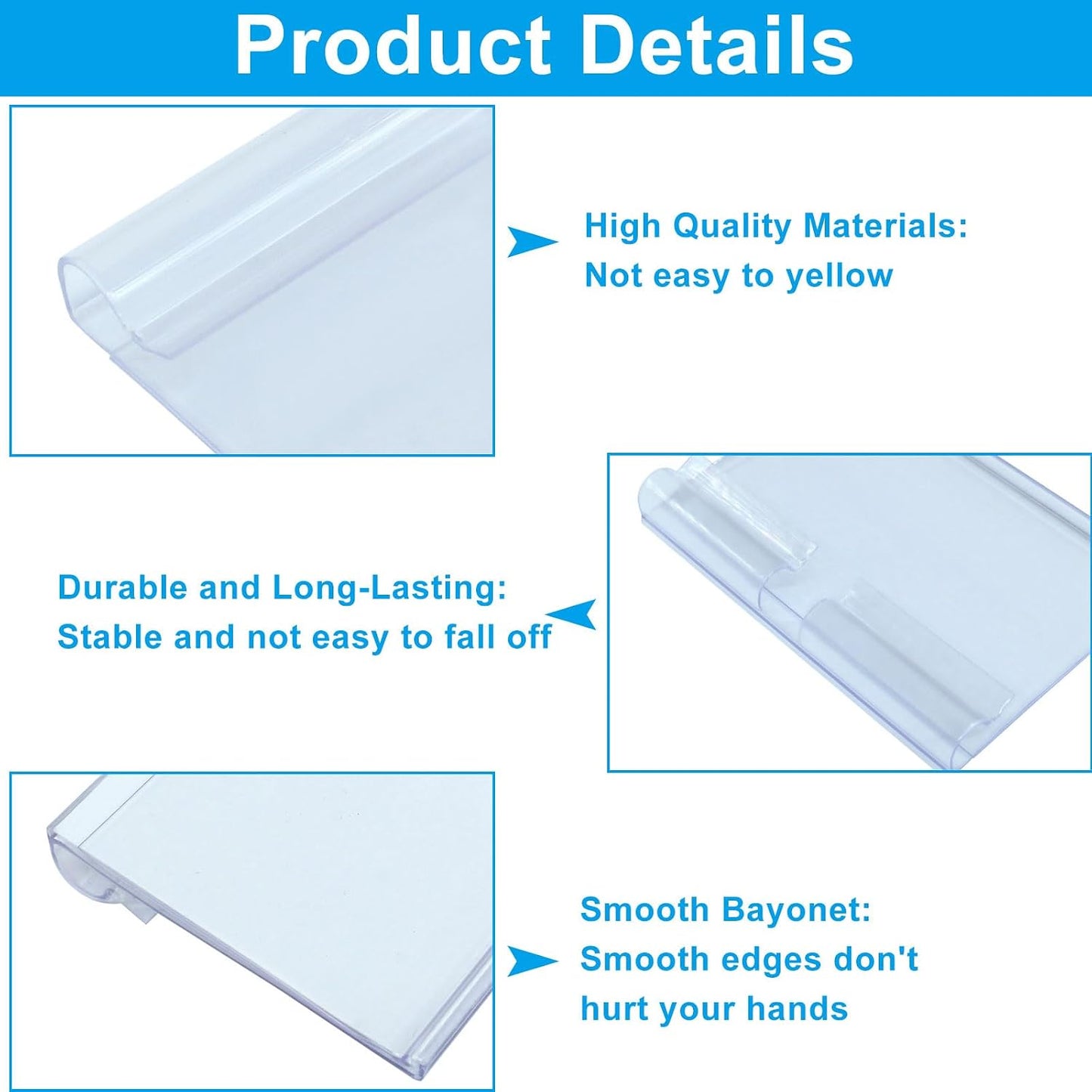 Basket Labels Clip On, 30pcs, Plastic Wire Shelf Holder | 30pcs 6X4CM Label Inserts, For Storage Bins, Basket, 2.36IN*1.57IN