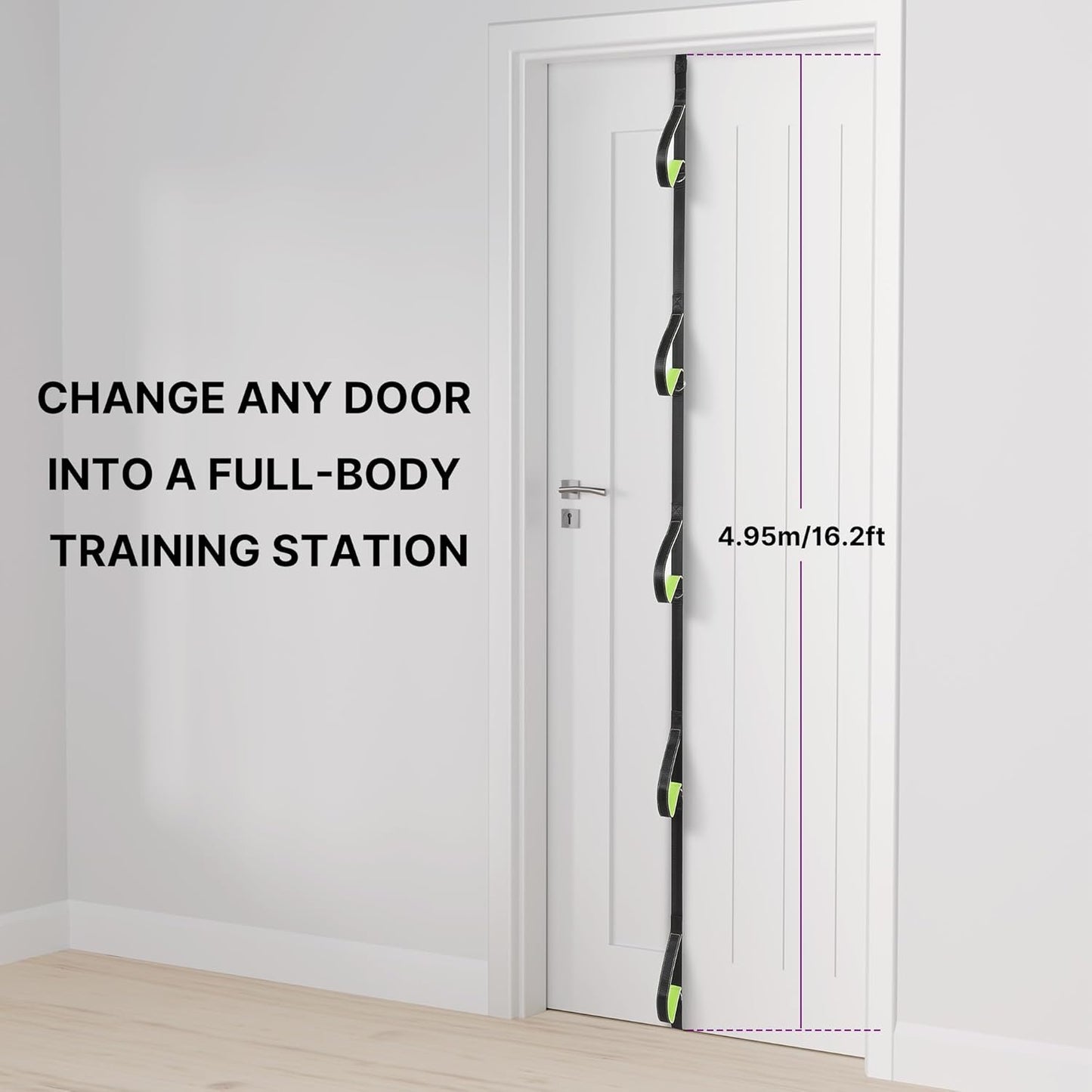 Manificent Door Anchor for Resistance Bands, Heavy Duty Padded Door Anchor System Door Hook, Must-Have Workout Exercise Bands Attachment Compatible for Loop Bands, Resistance Tube