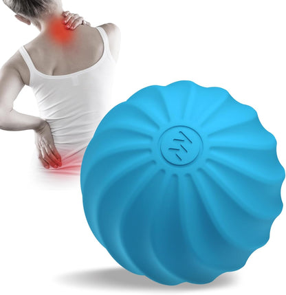 2.3" Mini Vibrating Massage Ball, 10-Speed Vibrating Foam Roller, Lacrosse Ball Massage Ball Therapy for Relieving Muscle Tension & Soreness, Vibrating Massage Roller for Plantar Fasciitis(Purple)