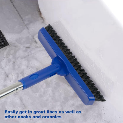 CELOX Grout Brush with Long Handle, Tile Grout Cleaner Brush for Tile Floors, for Shower Tile, for Cleaning Grout