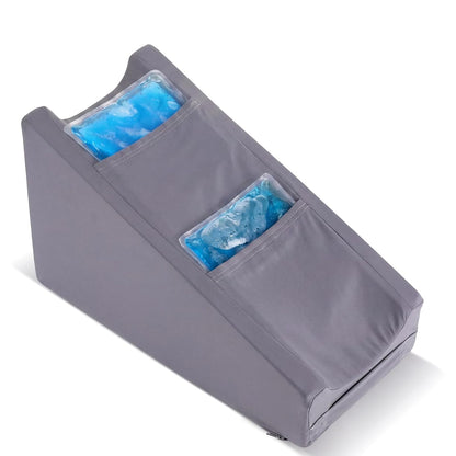 Buryeah Dark Gray Arm Elevation Pillow 2 Pocket, Plush Material