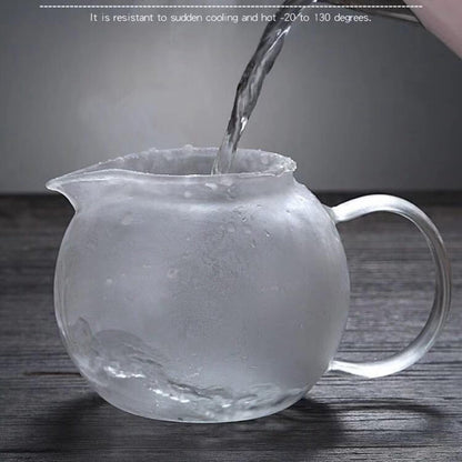 Glass Teapot with Removable Infuser Stovetop & Microwave Safe Borosilicate Clear Glass Teapot (22OZ)