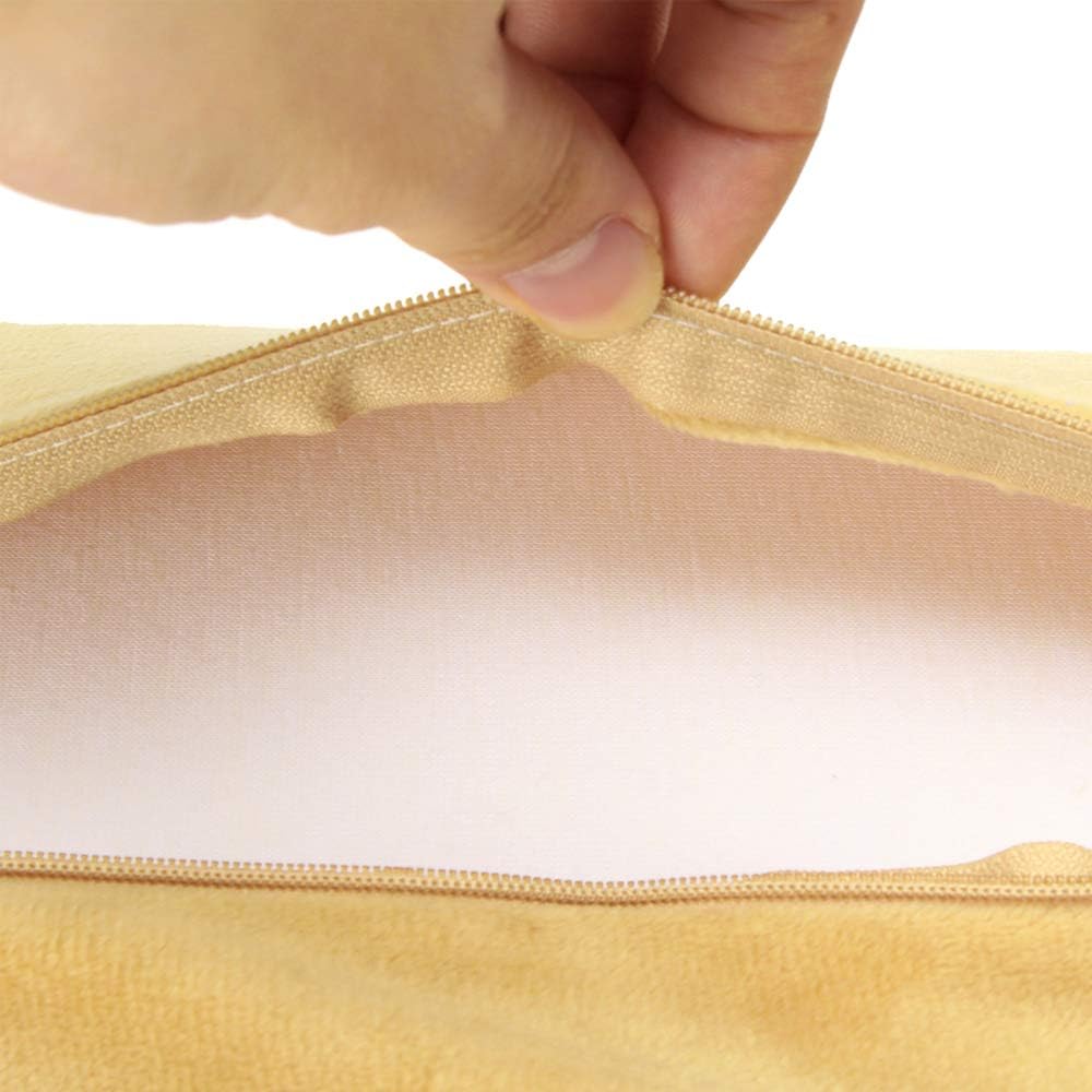 Multi-use Bolster Pillow for Legs Back Neck Lumbar Spine Knee Pain Relief Memory Foam Support Pillow (Yellow)