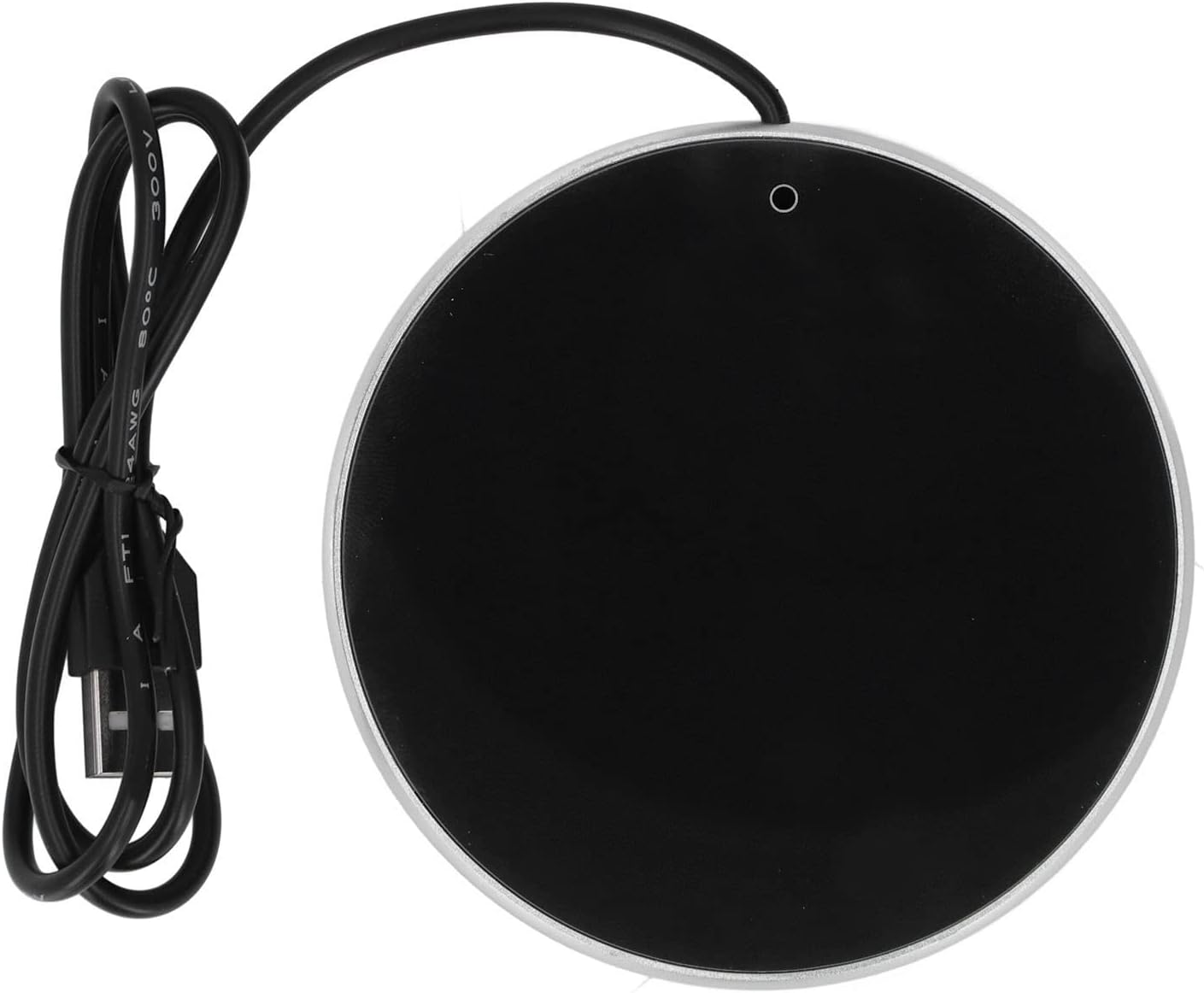 Smart Coffee Mug Warmer with Auto Shut Off, 55C Constant Temperature Coaster for Desk, Electric Beverage Warmer for Coffee Tea and Candle Wax (Black)