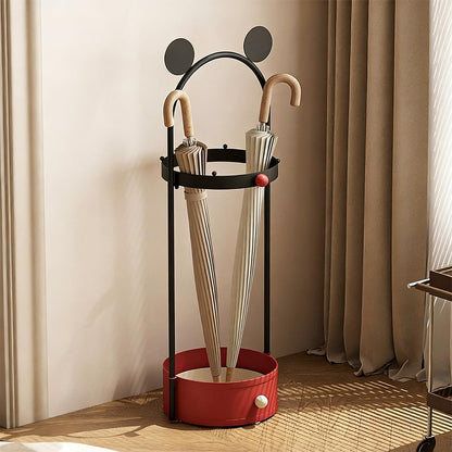 Umbrella Holder with Drip Tray & Hooks, Metal Umbrella Stand for Entryway | Freestanding Umbrella Rack Storage, Umbrella Organizer For Indoor Home Living Room Hotel Decor, Canes Walking Sticks Holder