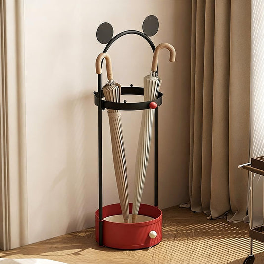 Umbrella Holder with Drip Tray & Hooks, Metal Umbrella Stand for Entryway | Freestanding Umbrella Rack Storage, Umbrella Organizer For Indoor Home Living Room Hotel Decor, Canes Walking Sticks Holder