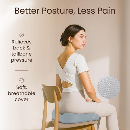 Sleepavo Office Chair Cushion, Seat Cushion for Tailbone Pain Relief Butt