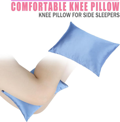 Comfortable Padding Knee Pillow for Side Sleepers Leg Support Pillows Hip Replacement Back Pain Relief Pressure off After Surgery between Thighs Joints Side Sleeping Men Women, Painting Flower