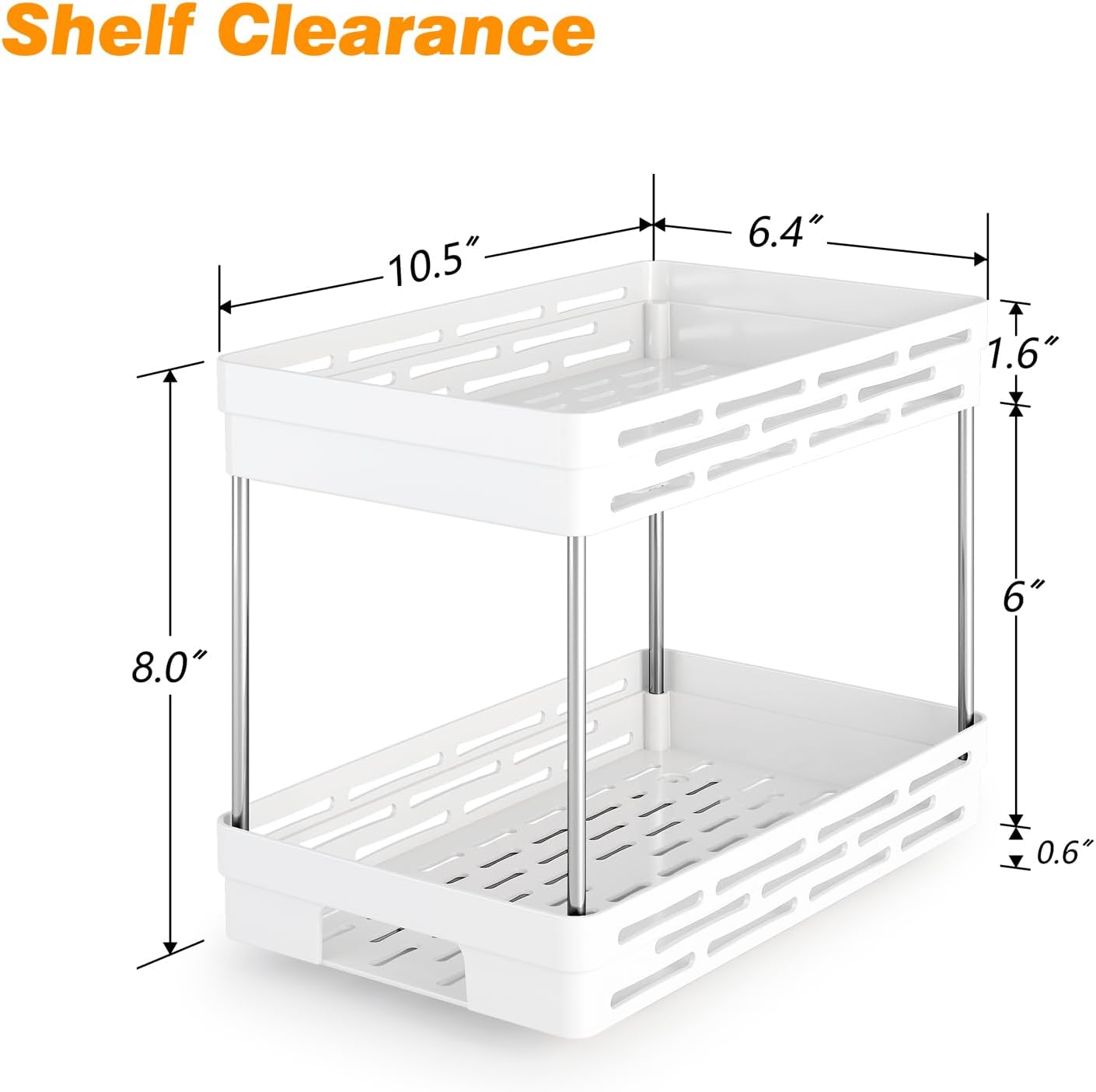 Pull Out Spice Rack Organizer for Cabinet, 3 Packs Slide Out Spice Racks Organizer, Spice Cabinet Organizers, Cabinet Size Need:12'' Highx11'' Deepx5'' Wide,Each Tier Hold 10 Spice Jar - 2 Tier, Black