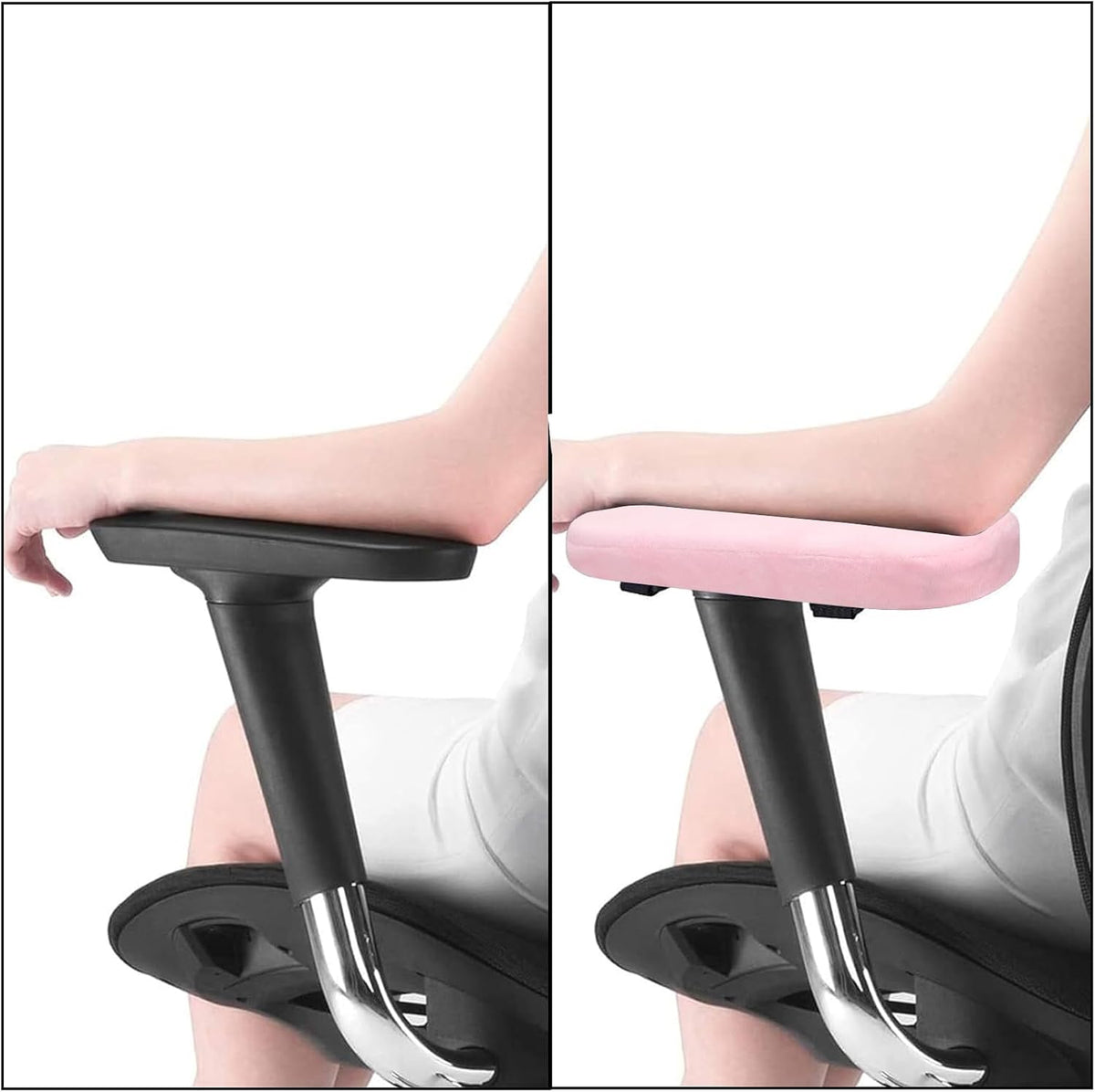 MOSISO Chair Armrest Pads, Home/Office Chair Arm Rest Covers, Black