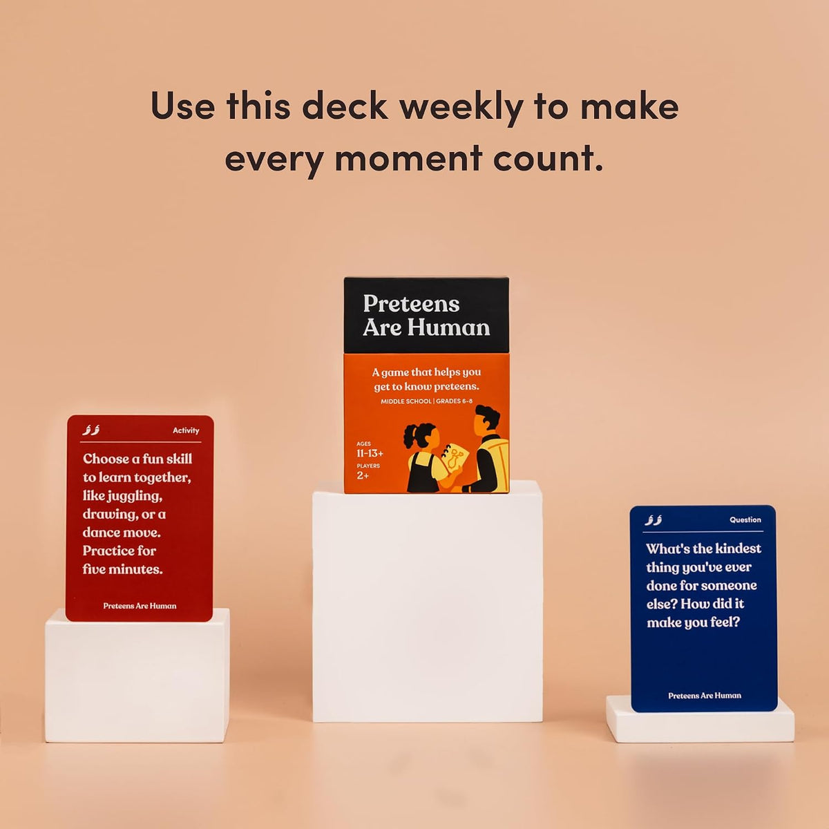 Friends are Human Conversation Cards for Friendship and Bonding, 140 Cards