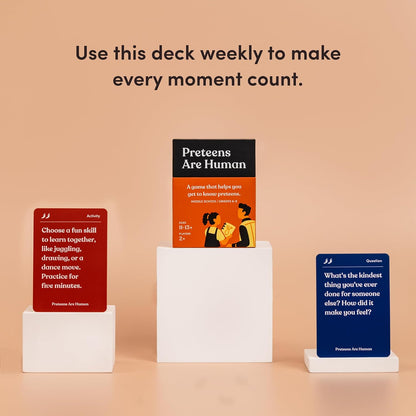Friends are Human Conversation Cards for Friendship and Bonding, 140 Cards