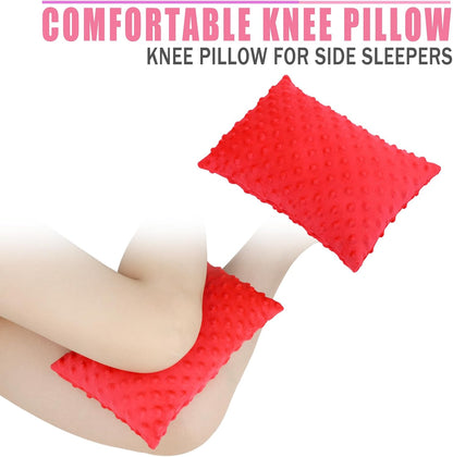 Comfortable Padding Knee Pillow for Side Sleepers Leg Support Pillows Hip Replacement Back Pain Relief Pressure off After Surgery between Thighs Joints Side Sleeping Men Women, Painting Flower