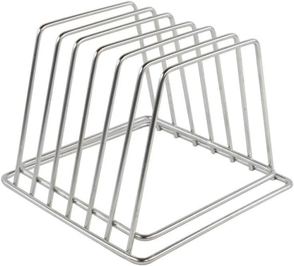 Commercial Cutting Board Rack, Fits 1" Thick Baking Pans and Sheets for Organizer - NSF Stainless Steel, Holds 6 Boards