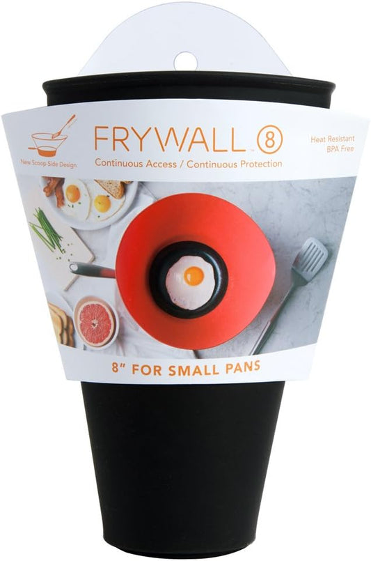 Frywall 8 (Small) - Red - Splatter Guard, as Seen on Shark Tank