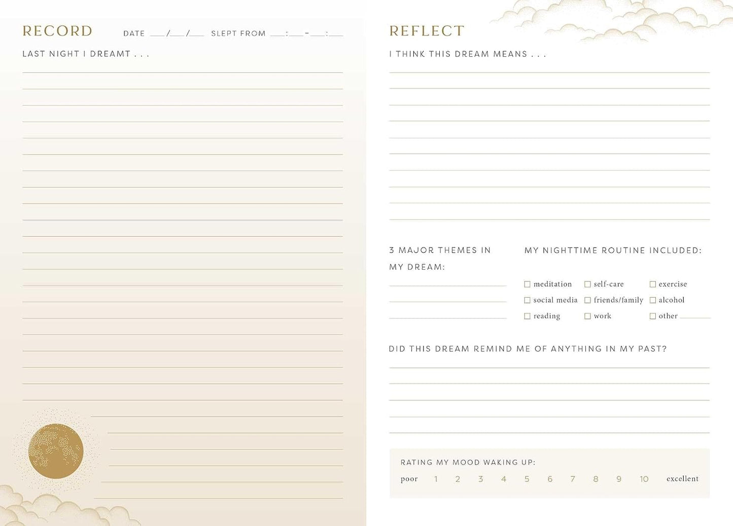 The Little Dream Journal: Daily Reflections for a Better Night's Sleep