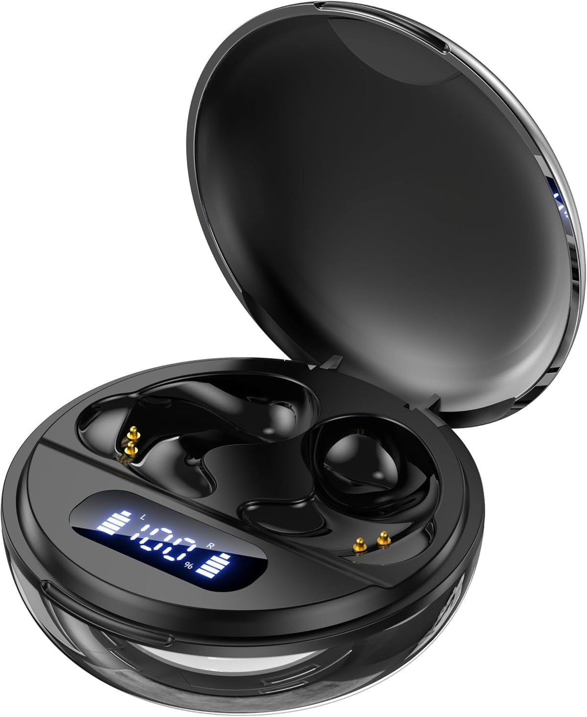 Headphoone for Trucker Office Business Metallic Black Side Sleepers