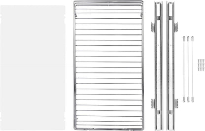VEVOR 18.5"Wx21"Dx3.5"H Pull Out Cabinet Organizer, Heavy Duty Slide Out Pantry Shelves, Chrome-Plated Steel Roll Out Drawer, Drawer Storage for Home Under Sink, 20"Wx22"Dx7"H Install Size for Cabinet