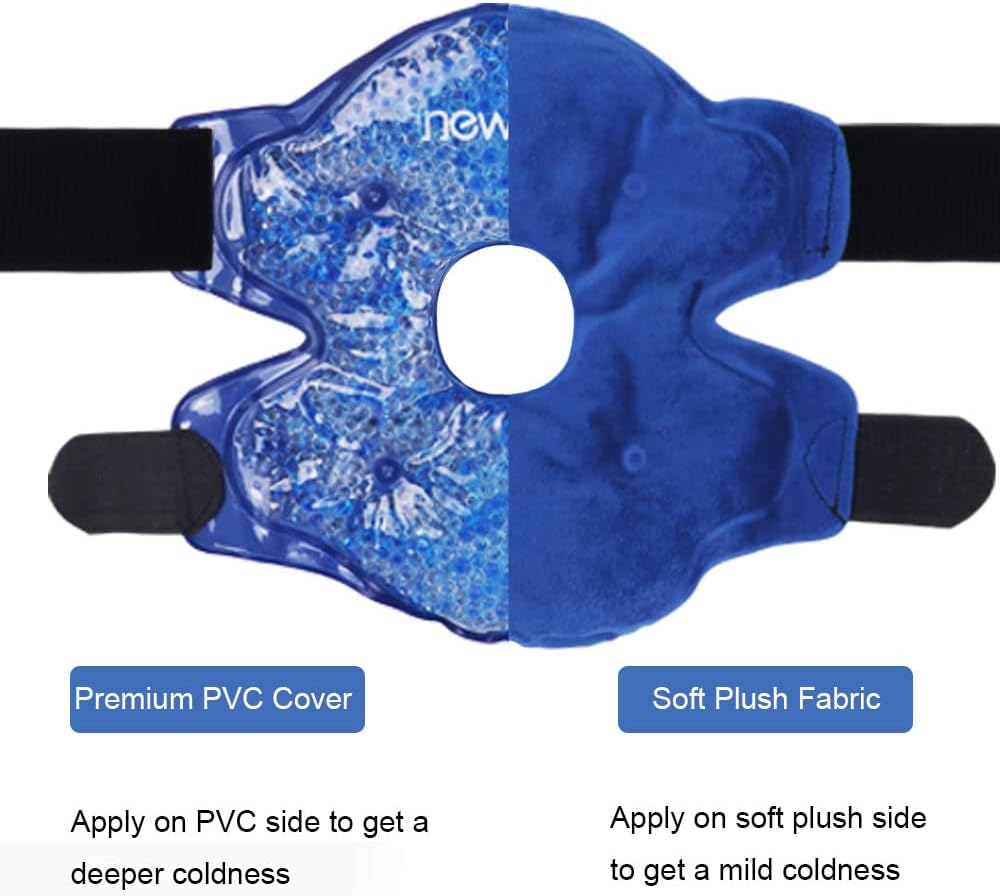 NEWGO Ice Pack for Knee Pain Relief, FSA Eligible, 2 Pack | Cold Therapy Relief, Soothes Knee Replacement Surgery Pain, Arthritis, Swelling, and Bruises