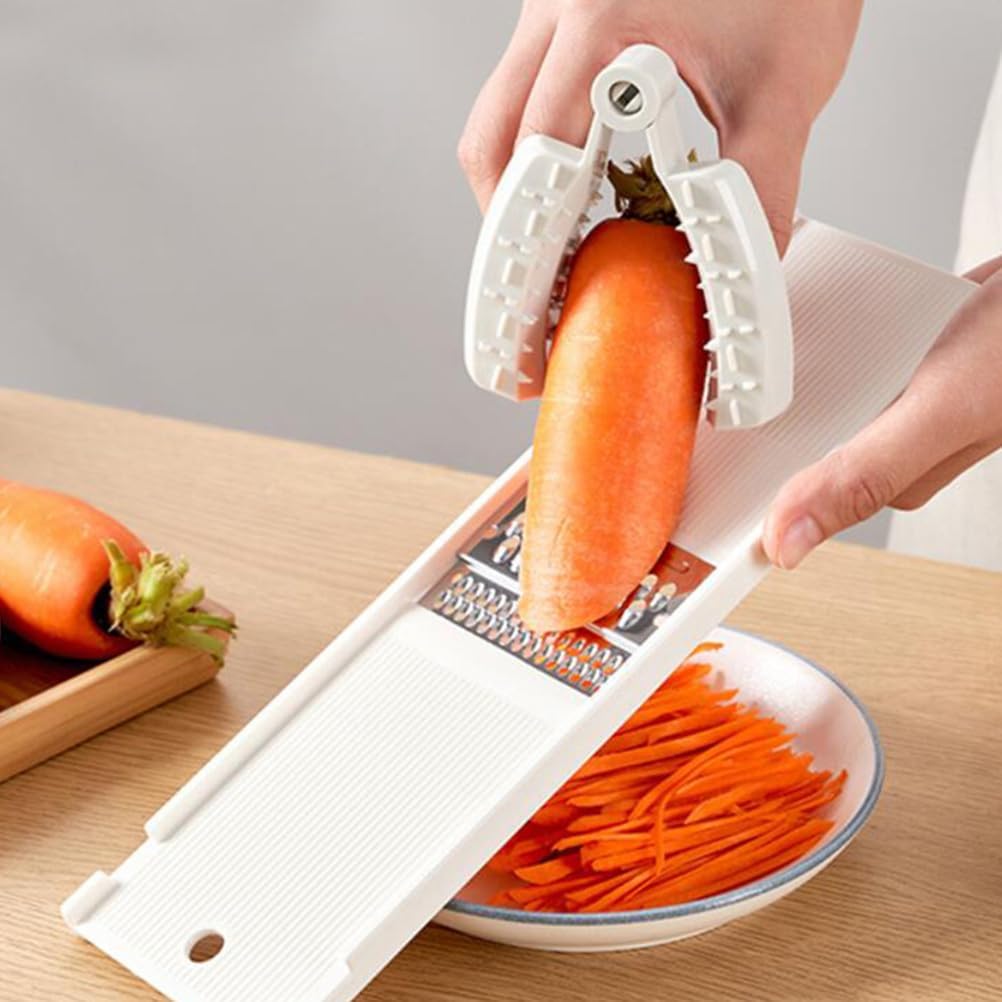 Cabilock 2pcs Finger Guard Mandolin Guard Vegetables Fruit Cutting Finger Protector Kitchen Tool Mandolin Slicer Grater Guard Food Safety Holder for Chopping Grating (Grey)