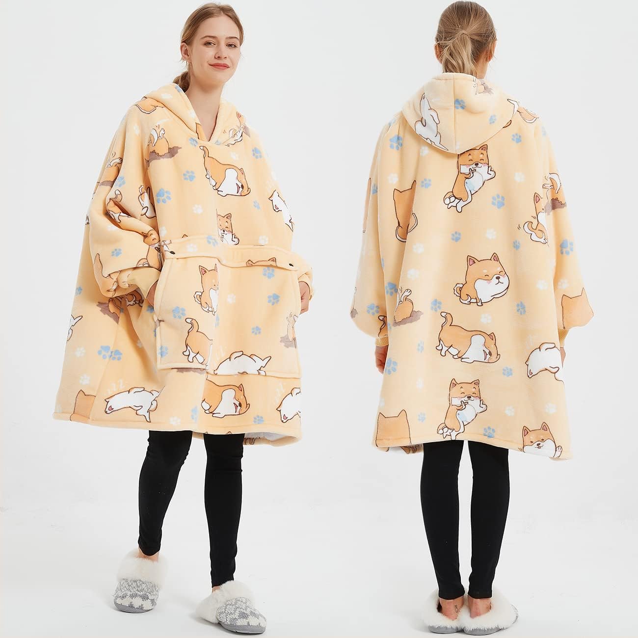 Wearable Blanket Hoodie for Adults With Pocket Strawberry Hoodie | Sherpa, Fuzzy Blanket Hoodie, Oversized Sweatshirt Blanket, Kangaroo Pouch, Cute Birthday Gifts for Sister, Cute Stuff