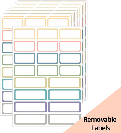 1000 Blank Removable Freezer Labels, Blank Removable Labels Water Oil Resistant with Perforation Line for Food Containers Jars Pantry Organization (Each Measures 1x 3 Inch)