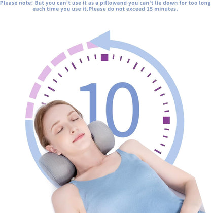 Bespilow Small Neck Roll Pillow for Sleeping, Neck Pillows for Pain Relief | Travel Cervical Support Pillow for Bed Sleep, Round Contour Memory Foam Bolster for Back Sleepers, Breathable Cover, Odorless