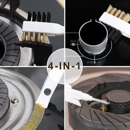 Gas Stove Brass Wire Stiff Bristles Brushes Rust Cleaner for Kitchen Grease Grime Pot Pan