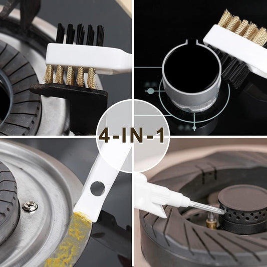 Gas Stove Brass Wire Stiff Bristles Brushes Rust Cleaner for Kitchen Grease Grime Pot Pan
