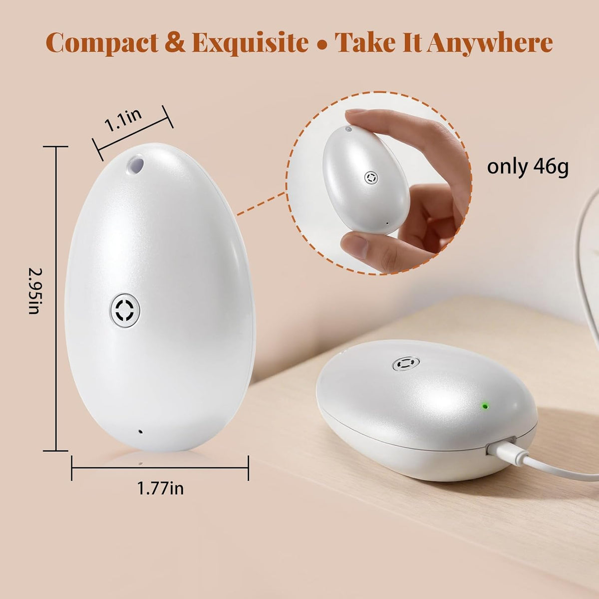 Portable White Noise Machine & Sound Relaxation Device: Vagus Nerve Support with Vibrations for Sleep & Daily Stress Relief for Kids, Adults - Sensory Calming Device for Bedroom, Office