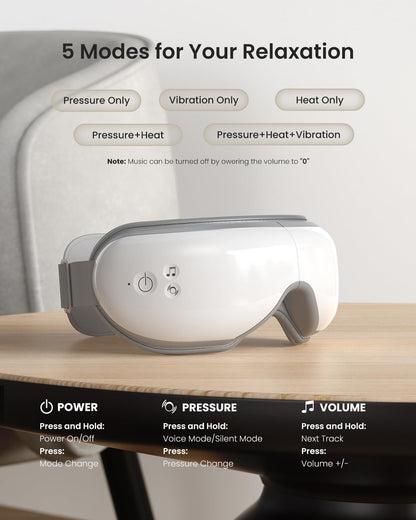RENPHO Eyeris 1 Eye Massager with Heat, Heated Massage Eye Mask