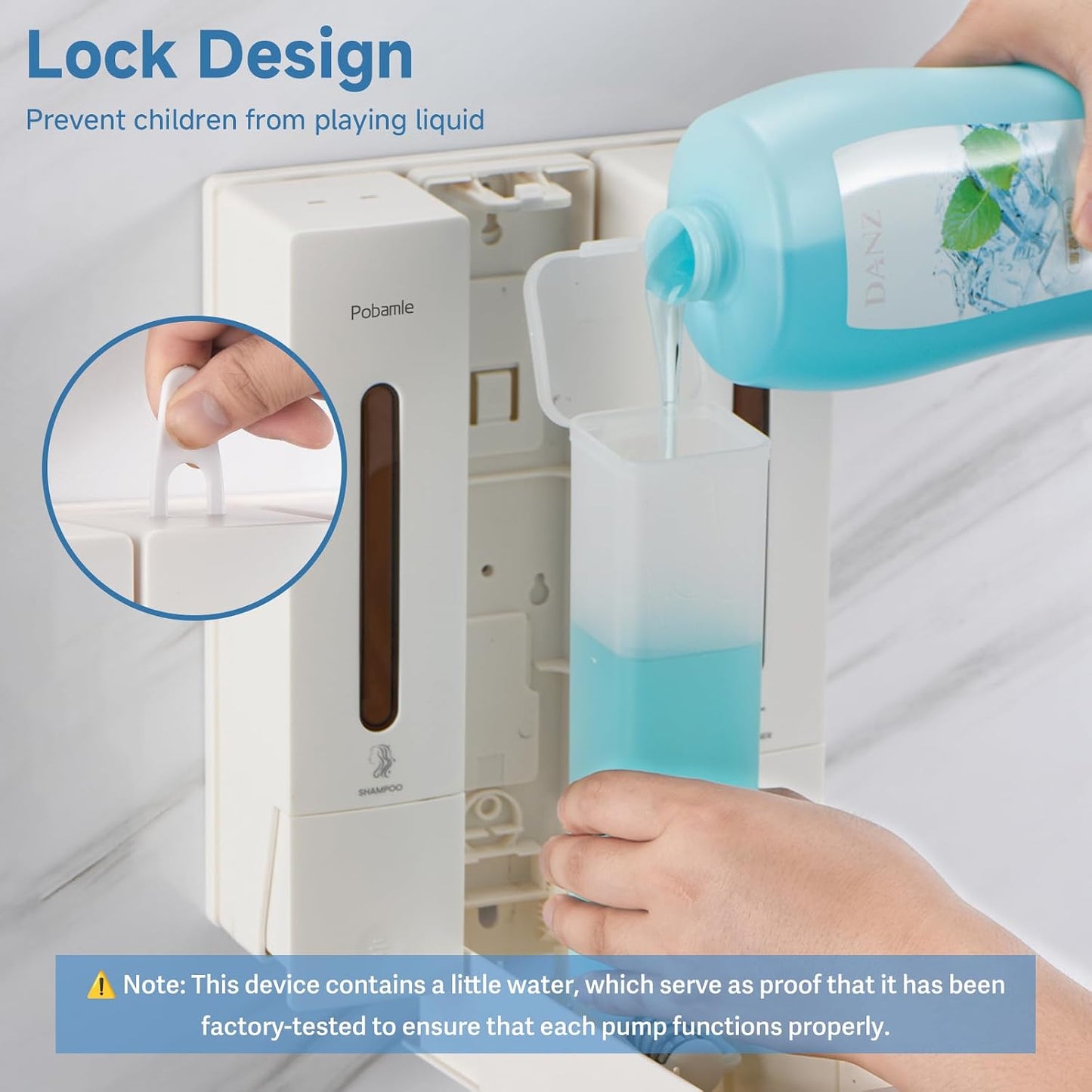 Shampoo and Conditioner Dispenser - Shower Soap Dispenser Wall Mounted No Drill - Shampoo Conditioner Body Wash Dispenser 3 Chamber - Easy Install for Bathroom Hotel Black 1200ml