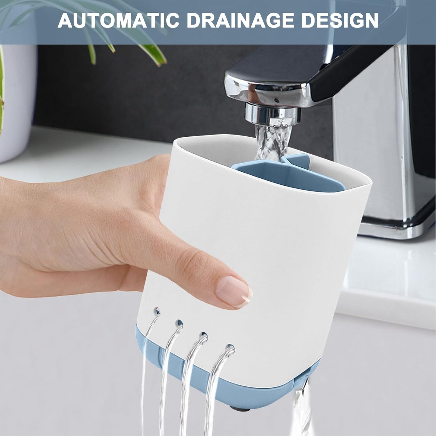 Toothbrush Holder for Bathroom,Plastic Detachable for Easy Cleaning Multi-Functional Storage,3 Slots Anti-Slip Electric Toothbrush and Toothpaste Organizer Caddy for Bathroom Vanity,Countertop (Grey)