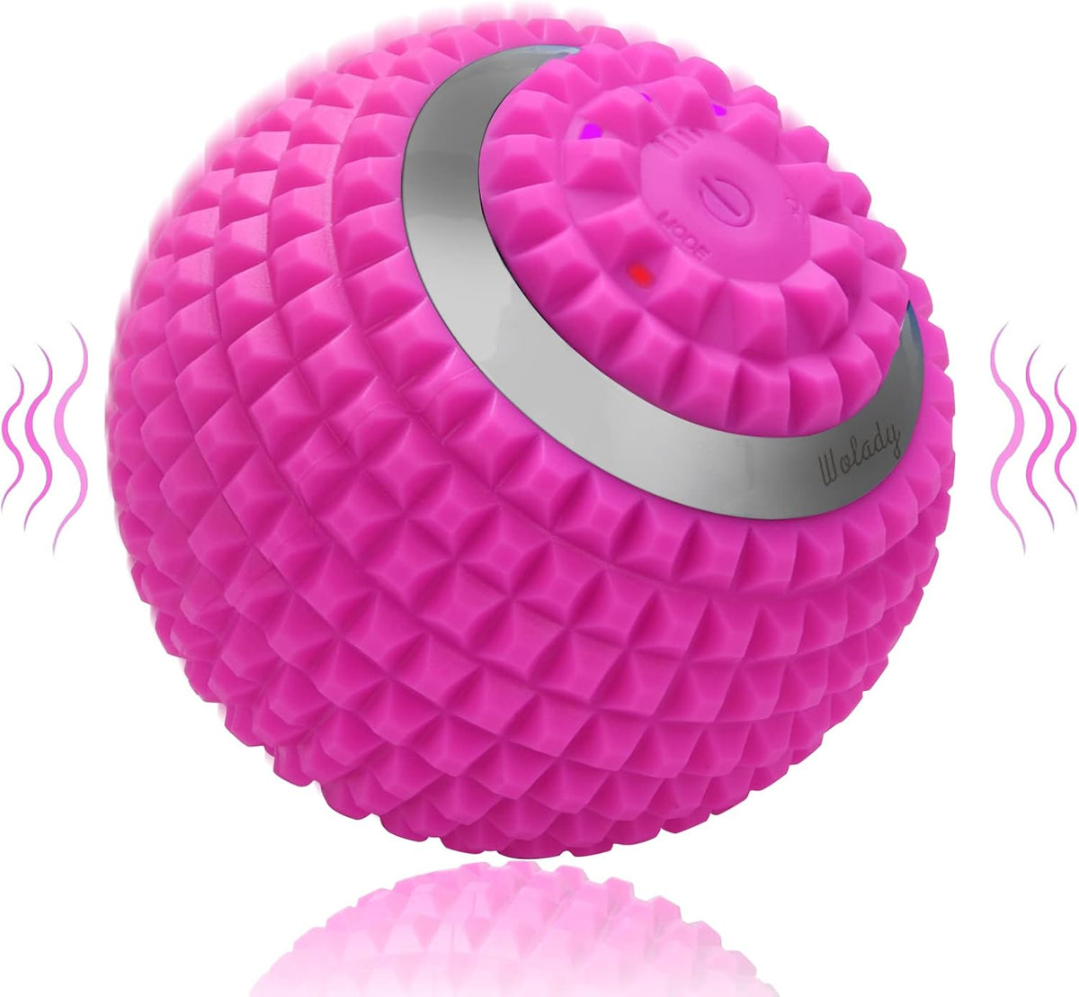 Vibrating Massage Ball 4-Speed High-Intensity Fitness Yoga Massage Roller, Relieving Muscle Tension Pain & Pressure Massaging Balls (Black)