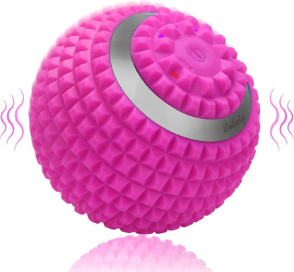 Vibrating Massage Ball 4-Speed High-Intensity Fitness Yoga Massage Roller, Relieving Muscle Tension Pain & Pressure Massaging Balls (Black)