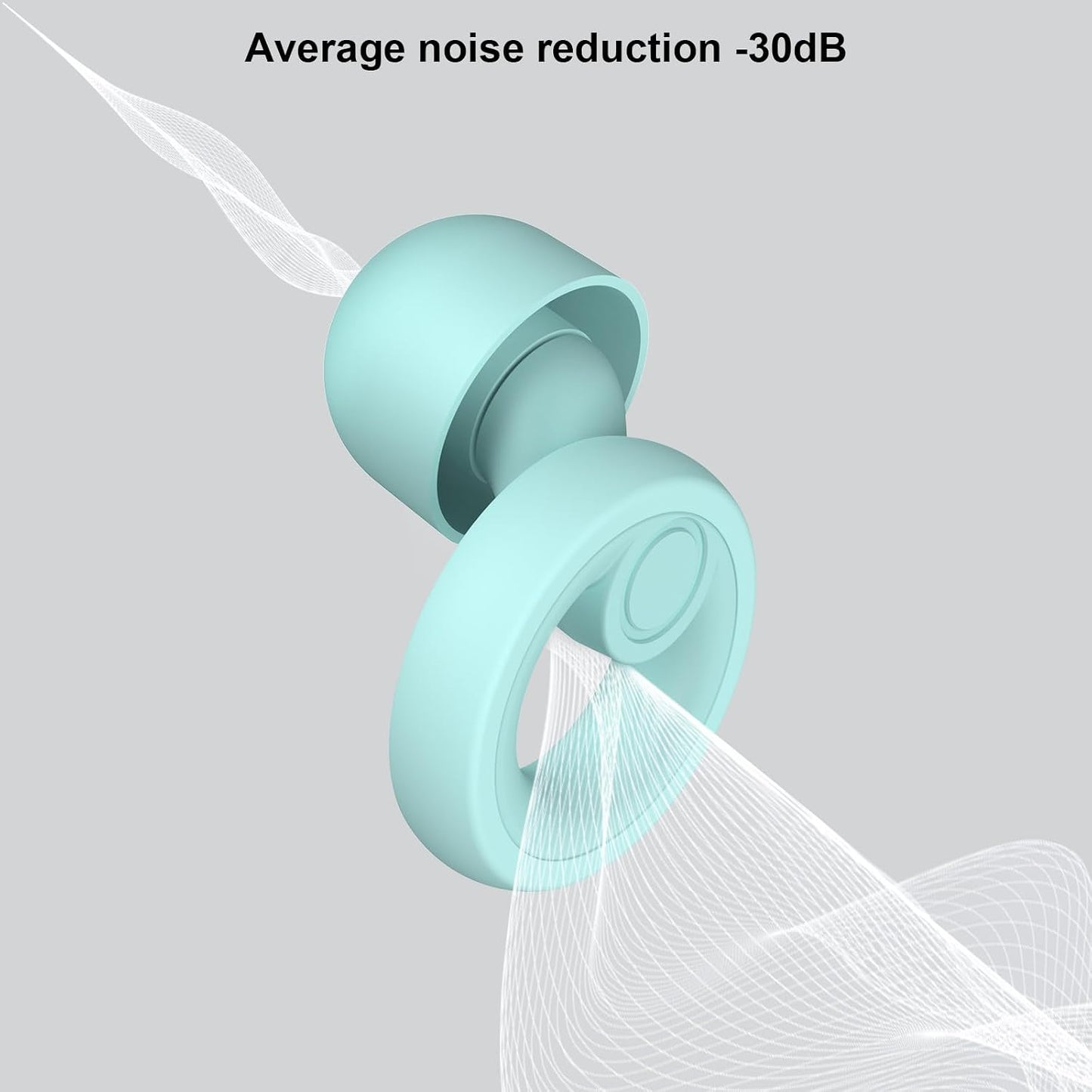 Jayine Ear Plugs for Noise Cancelling Ear Protection EarPlugs for Sleep,Concerts,Work,Study,8 Size Eartips with Small Box,Perfect -30dB Silicone Earplugs for Noise Reduction