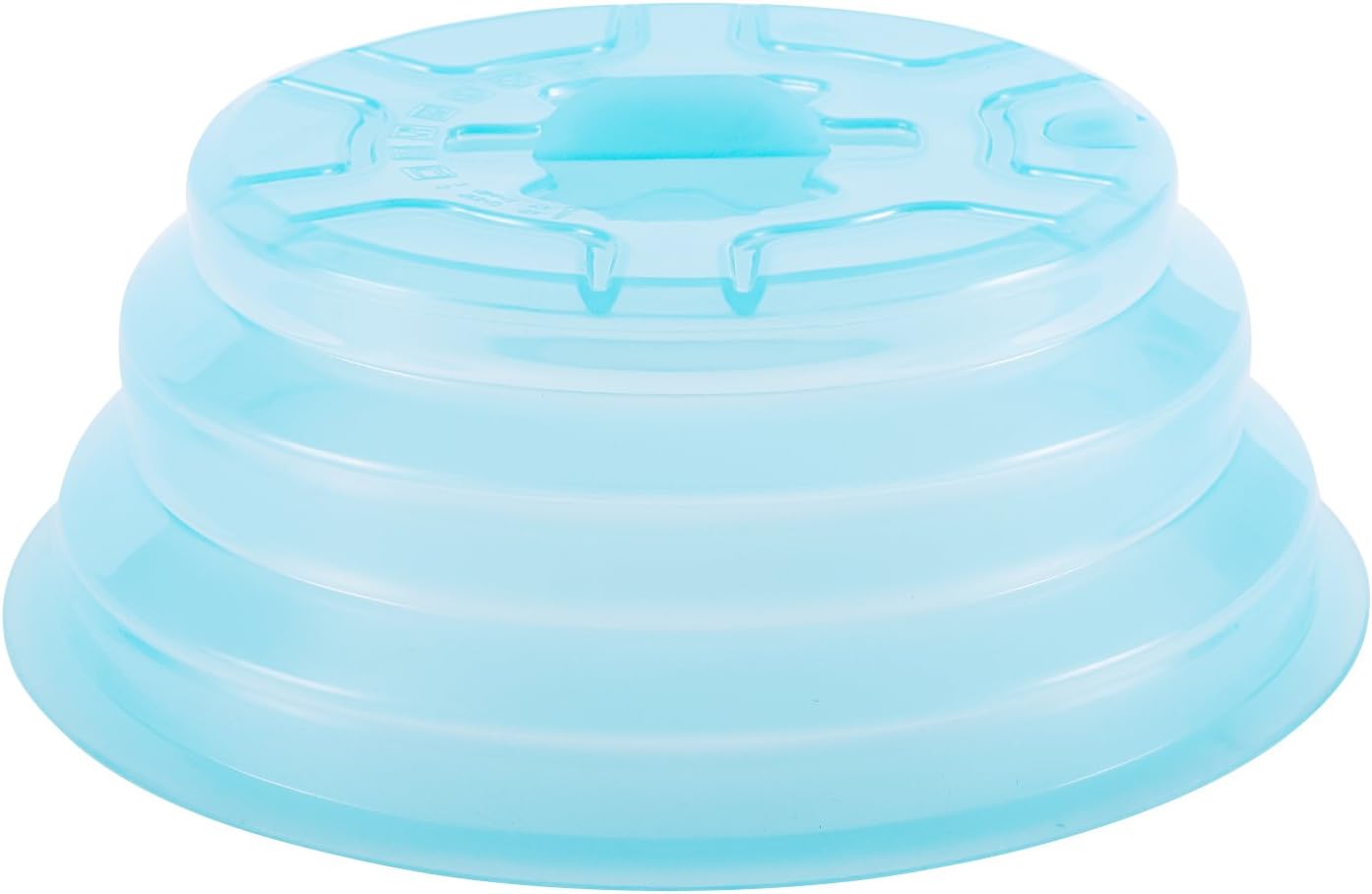 Collapsible Silicone Microwave Plate Cover Splatter Guard | Dishwasher Safe & BPA Free, 11”, Blue