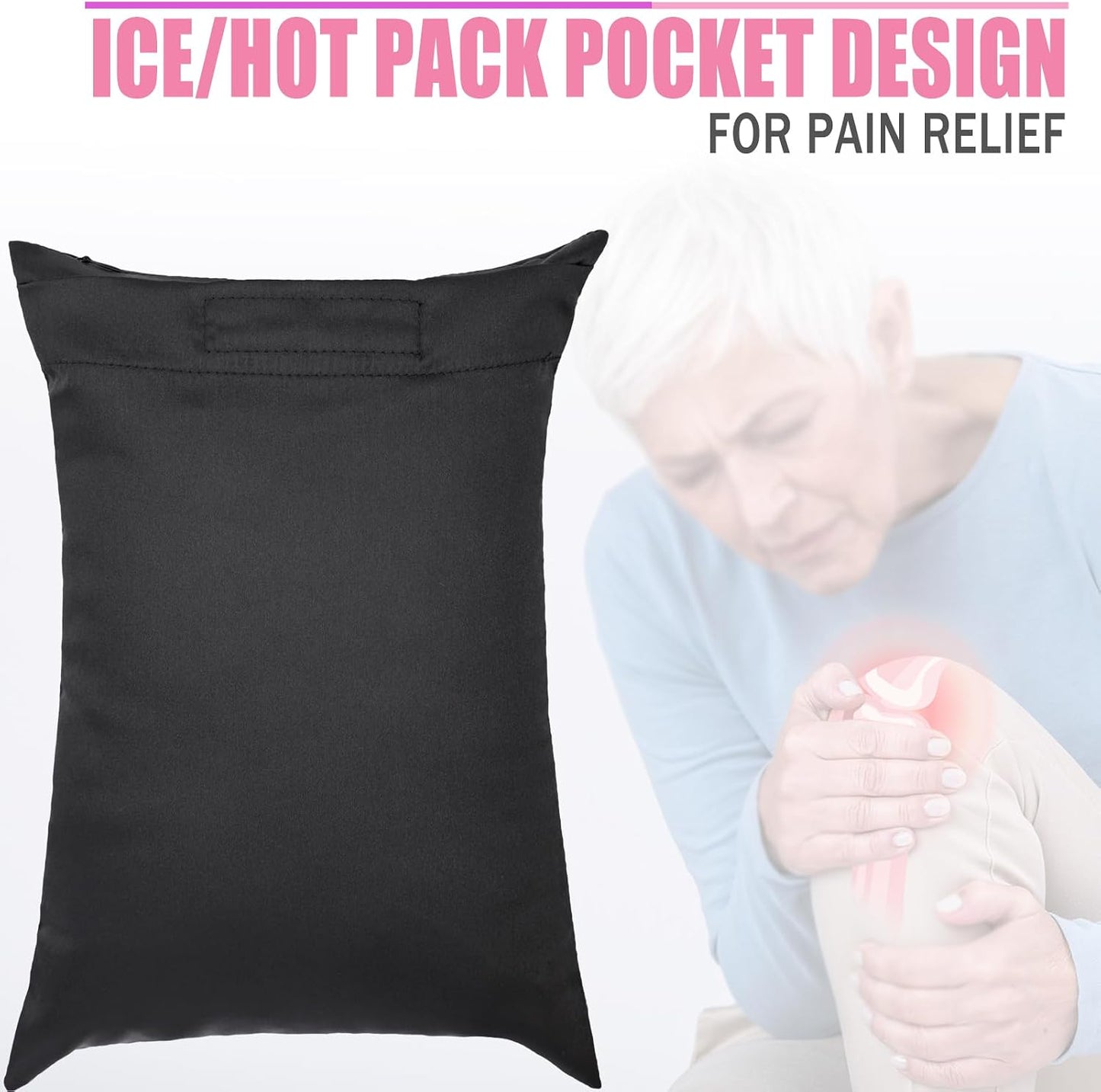 Comfortable Padding Knee Pillow for Side Sleepers Leg Support Pillows Hip Replacement Back Pain Relief Pressure off After Surgery between Thighs Joints Side Sleeping Men Women, Painting Flower