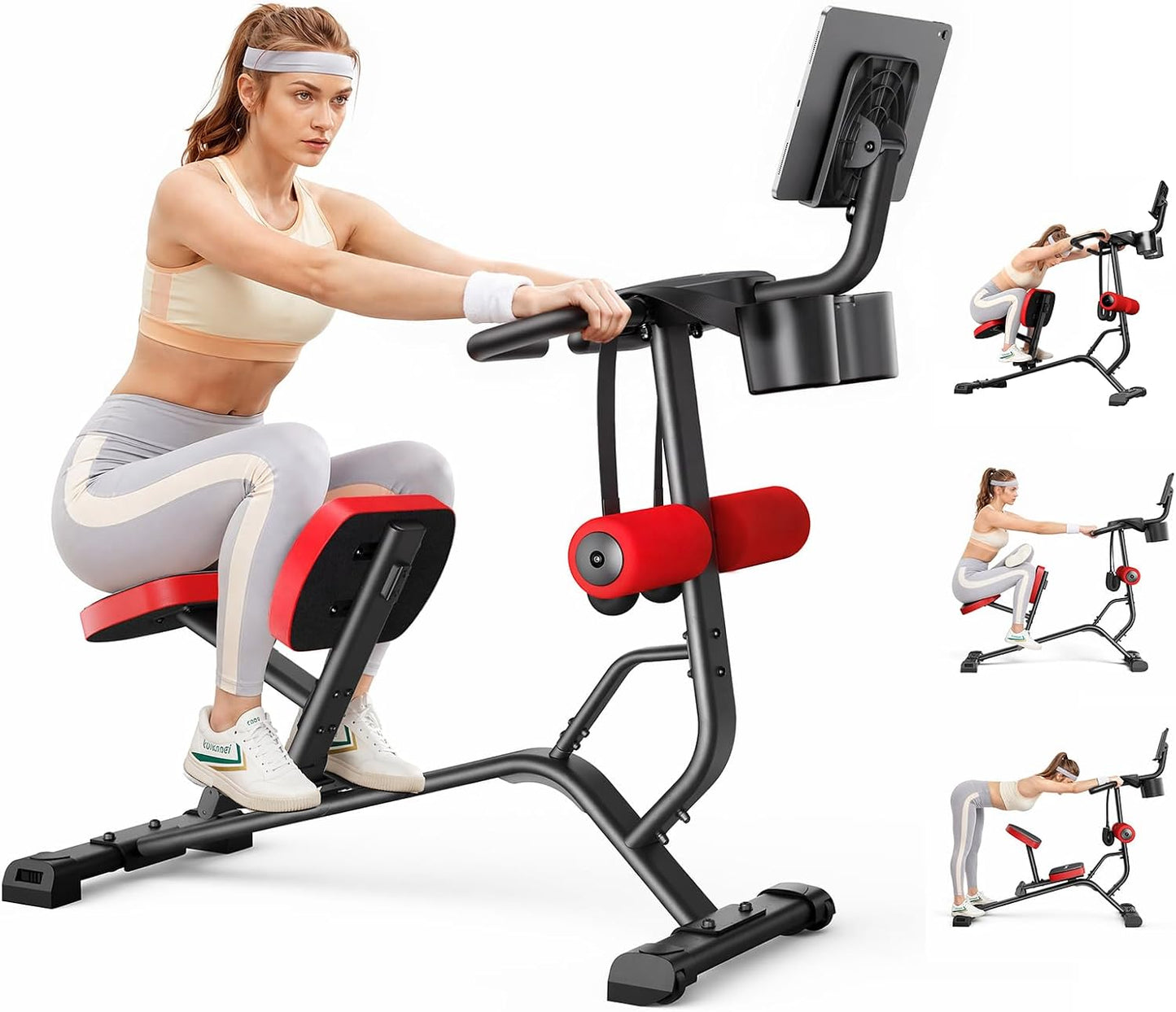 MERACH Full Body Stretch Machine Back Stretcher, 350LBS Weight Capacity | Relieves Back Pain, Extra Wide Seat, Flexibility Training, Padded Seat, Exercise Guide Chart, Stable Steel Frame, Home Gym