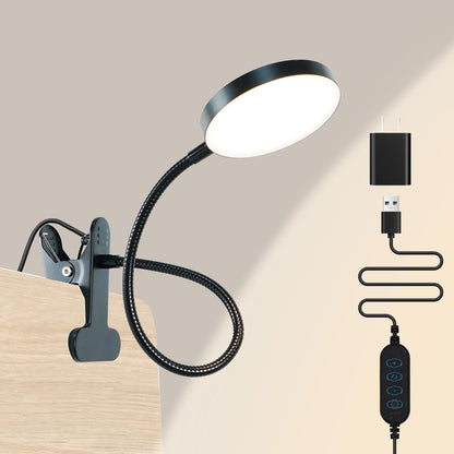 LiFMIRA Bed Lamp Clip on Light 8W 66 LED Reading Light for Bed White